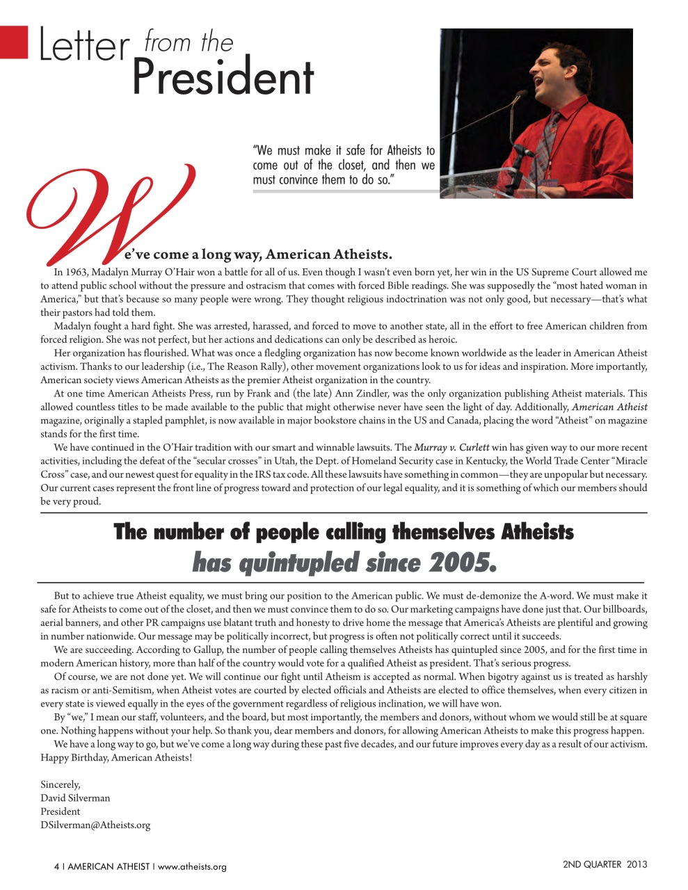 American Atheist Preview Pages