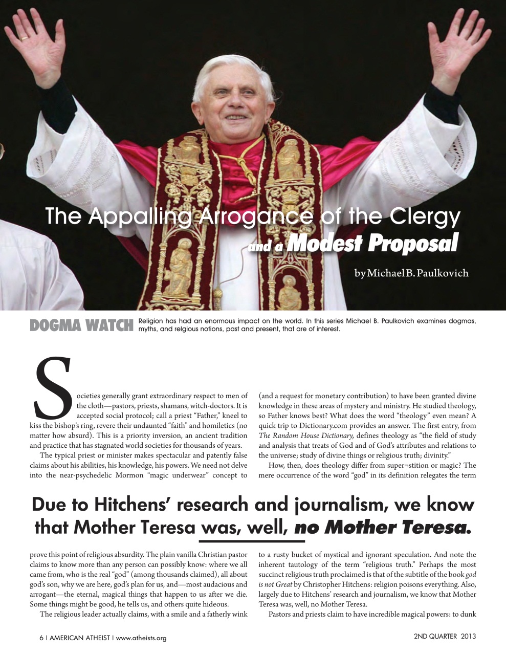 American Atheist Preview Pages