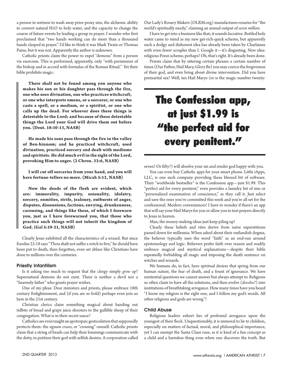 American Atheist Preview Pages