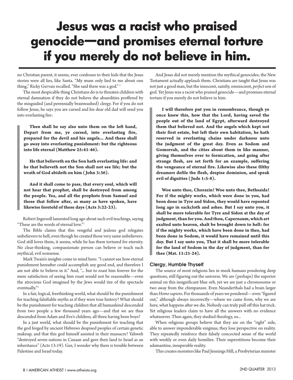 American Atheist Preview Pages