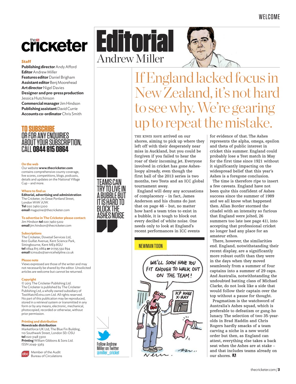 The Cricketer Magazine Preview Pages