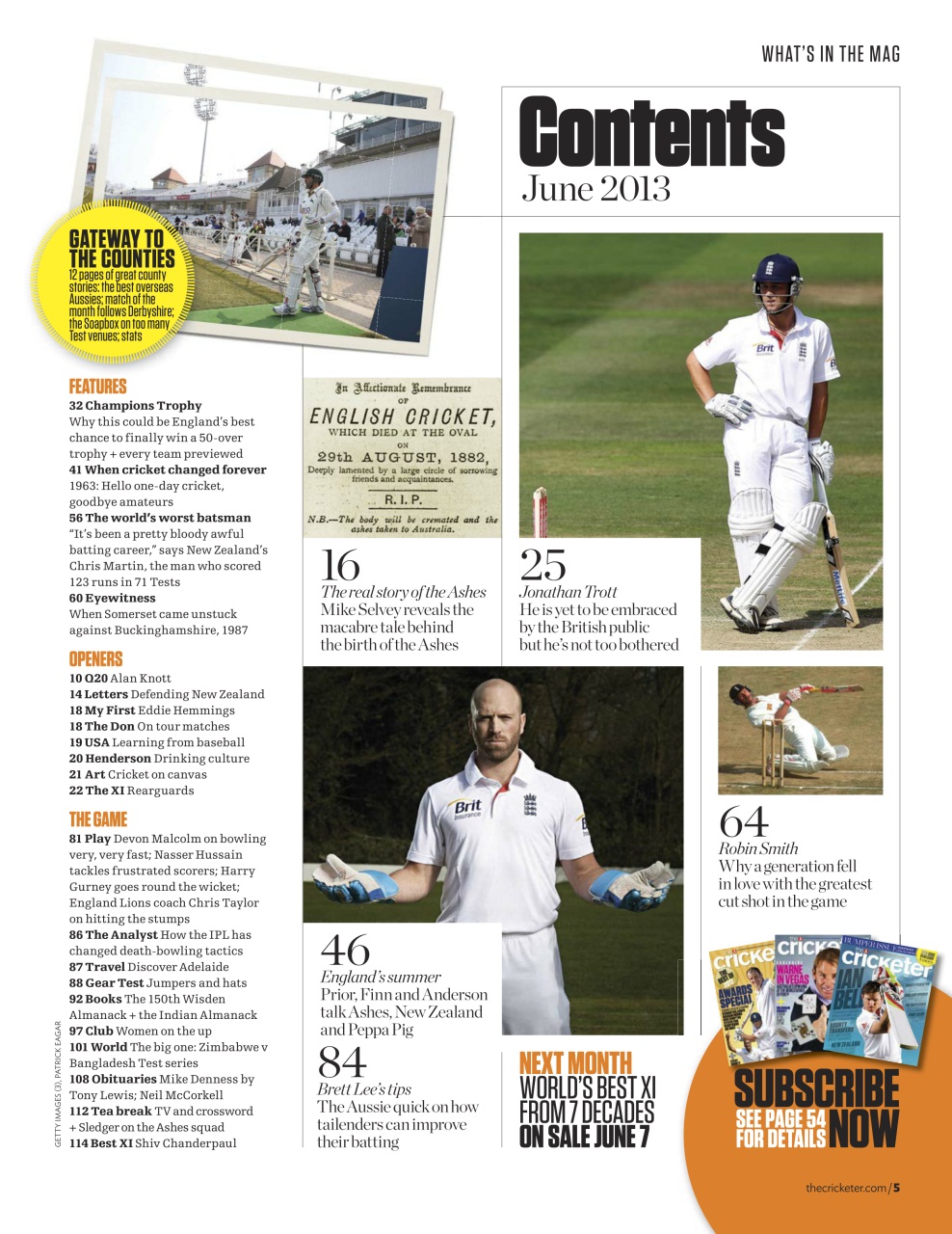 The Cricketer Magazine Preview Pages