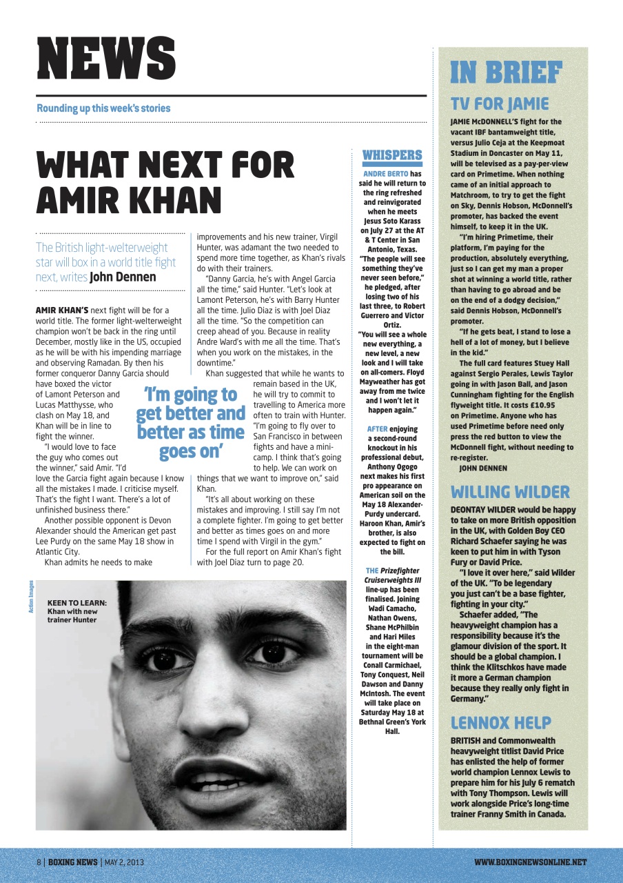 Boxing News Preview Pages