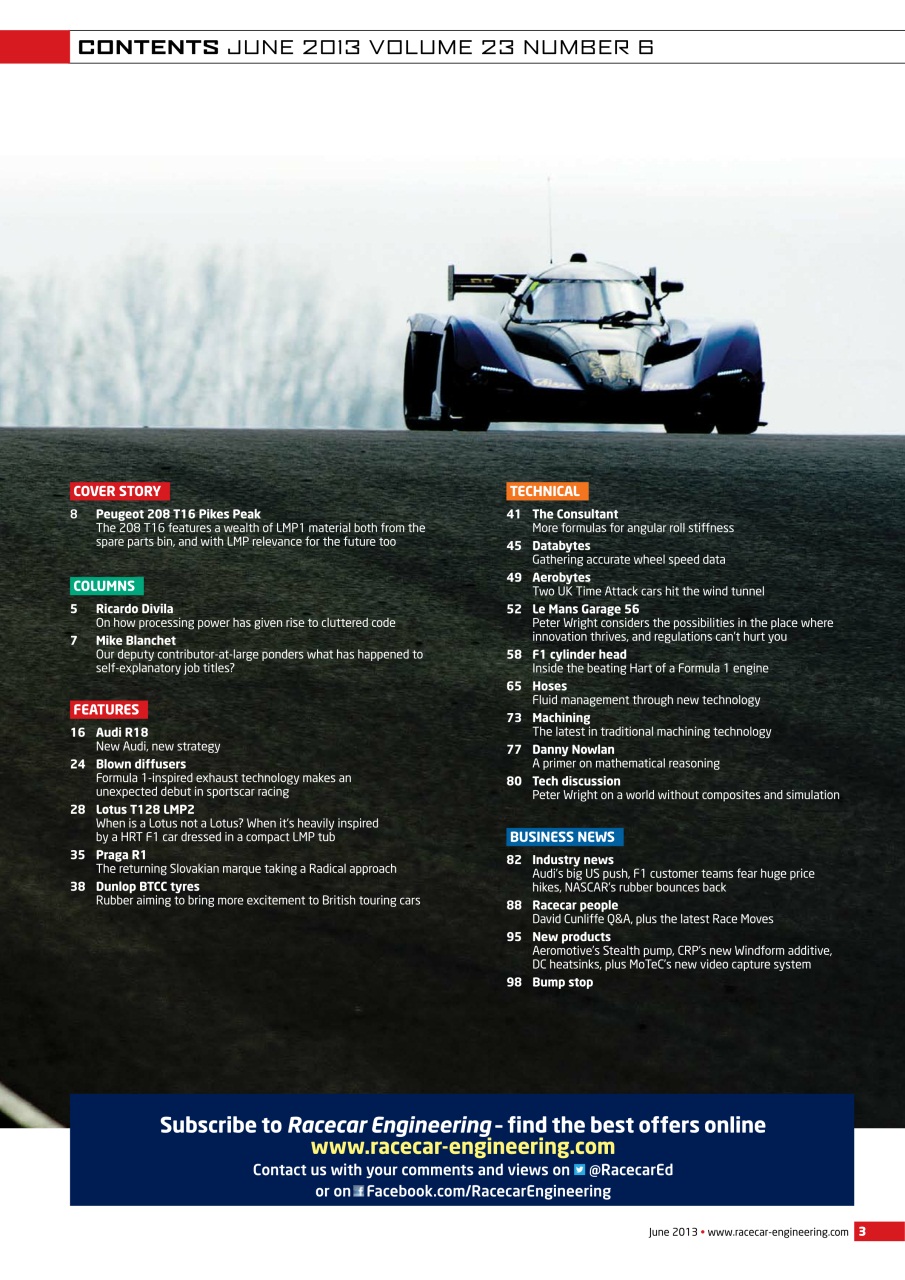 Racecar Engineering Preview Pages