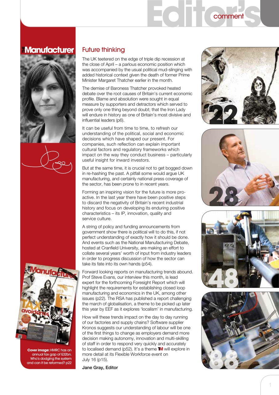 The Manufacturer Preview Pages