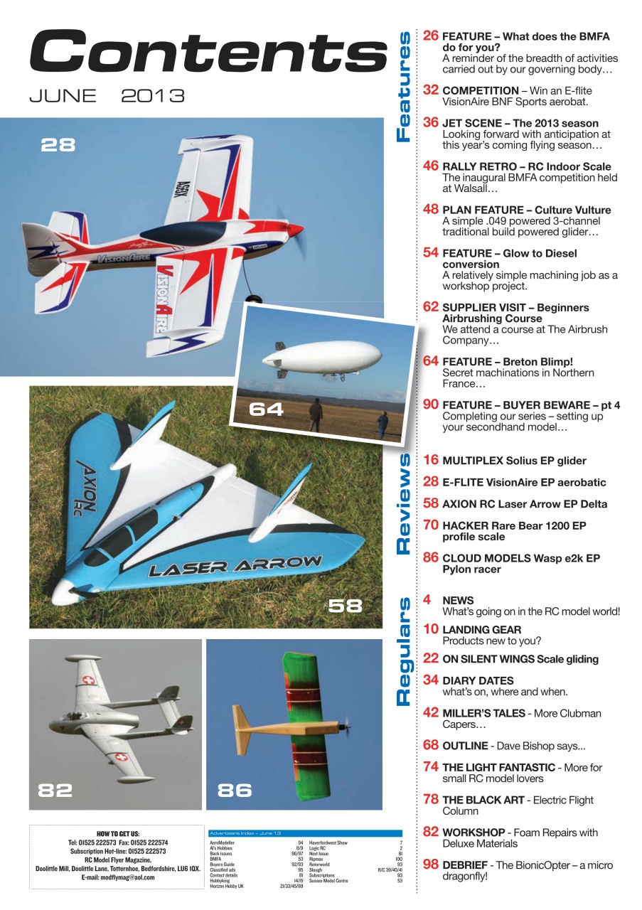 Radio Control Model Flyer Preview Pages