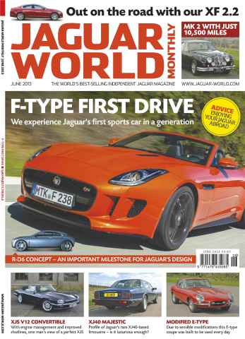 Jaguar World issue F-type Test Drive June 2013