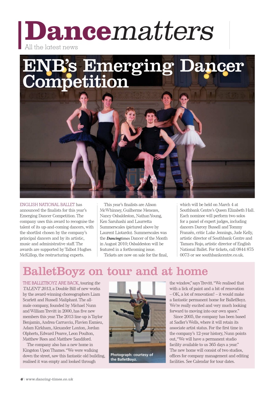 Dancing Times Preview Pages