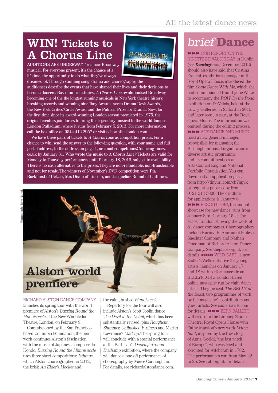 Dancing Times Preview Pages