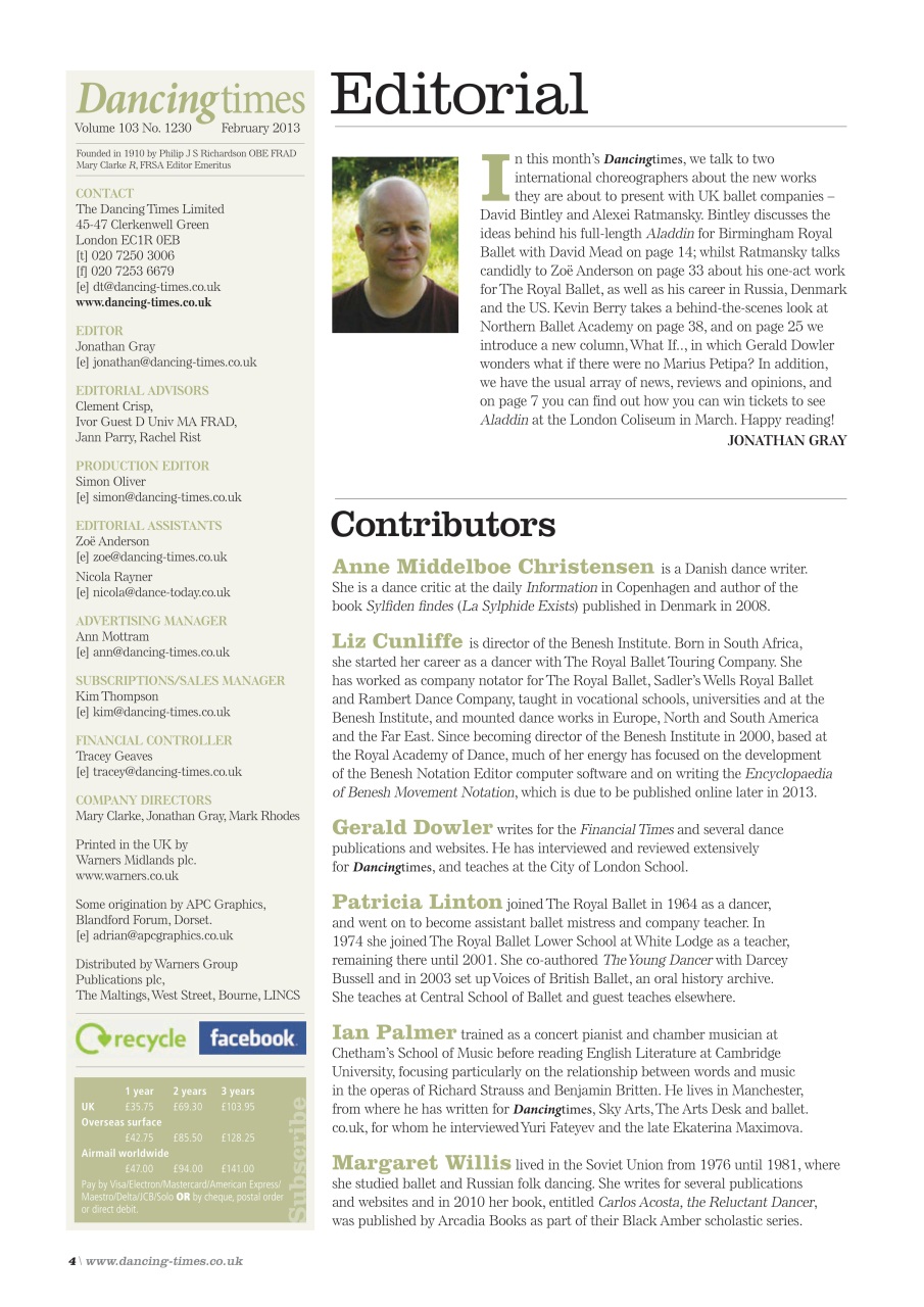 Dancing Times Preview Pages