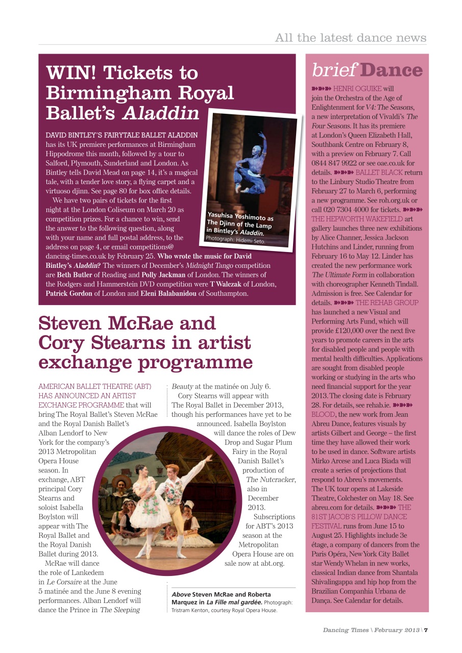 Dancing Times Preview Pages