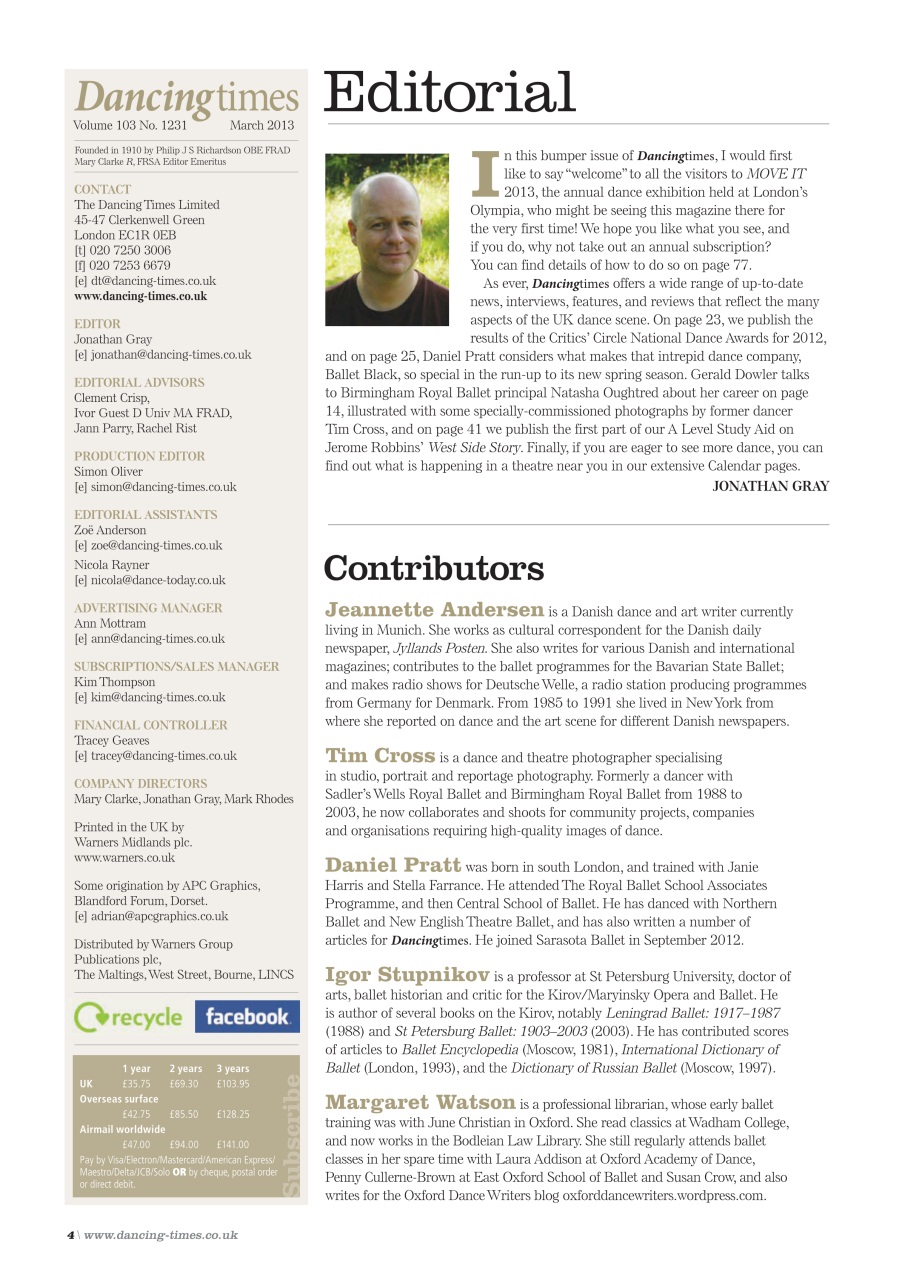 Dancing Times Preview Pages