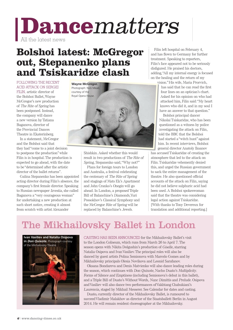 Dancing Times Preview Pages