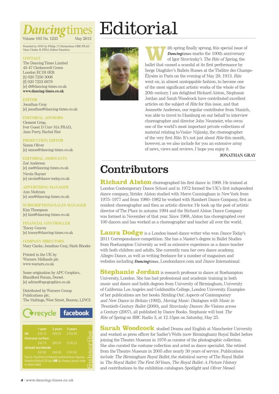 Dancing Times Preview Pages