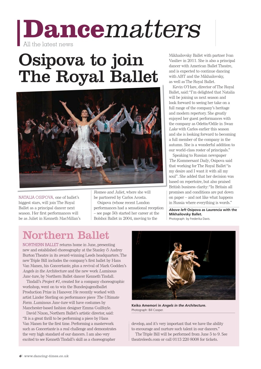 Dancing Times Preview Pages