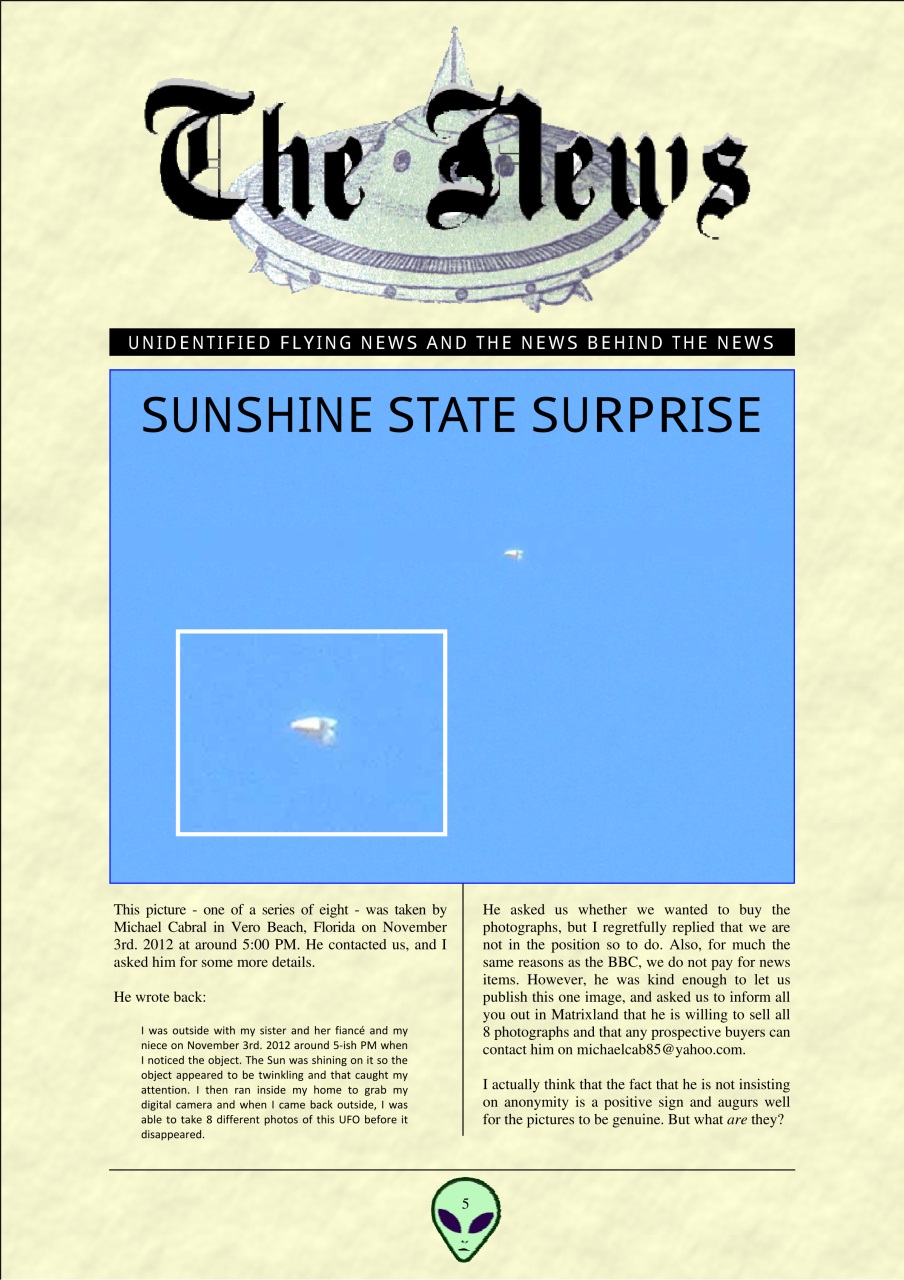 UFO Matrix Preview Pages