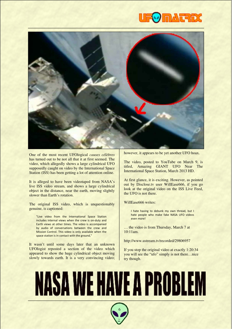 UFO Matrix Preview Pages