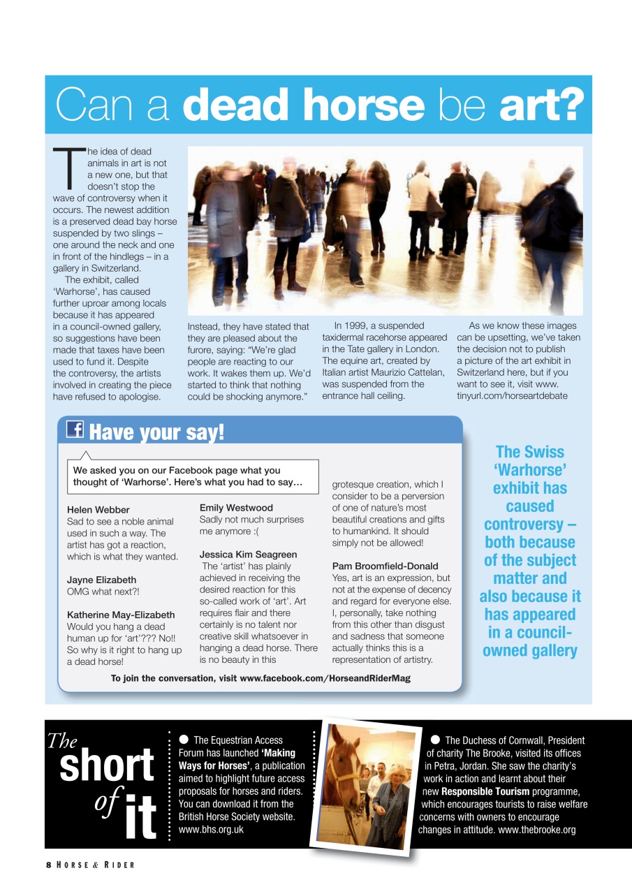 Horse&Rider Magazine - UK equestrian magazine for Horse and Rider Preview Pages