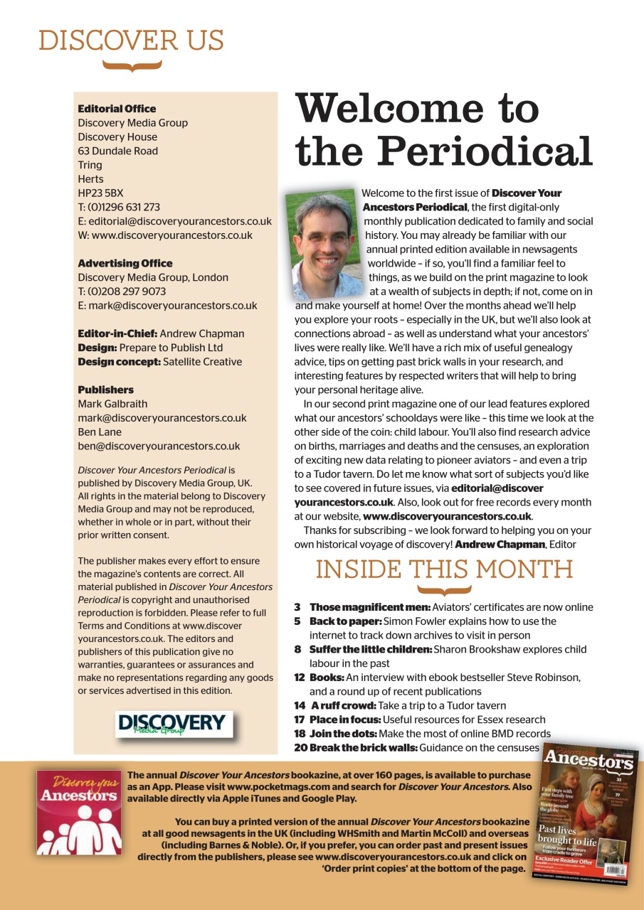 Discover Your Ancestors Preview Pages