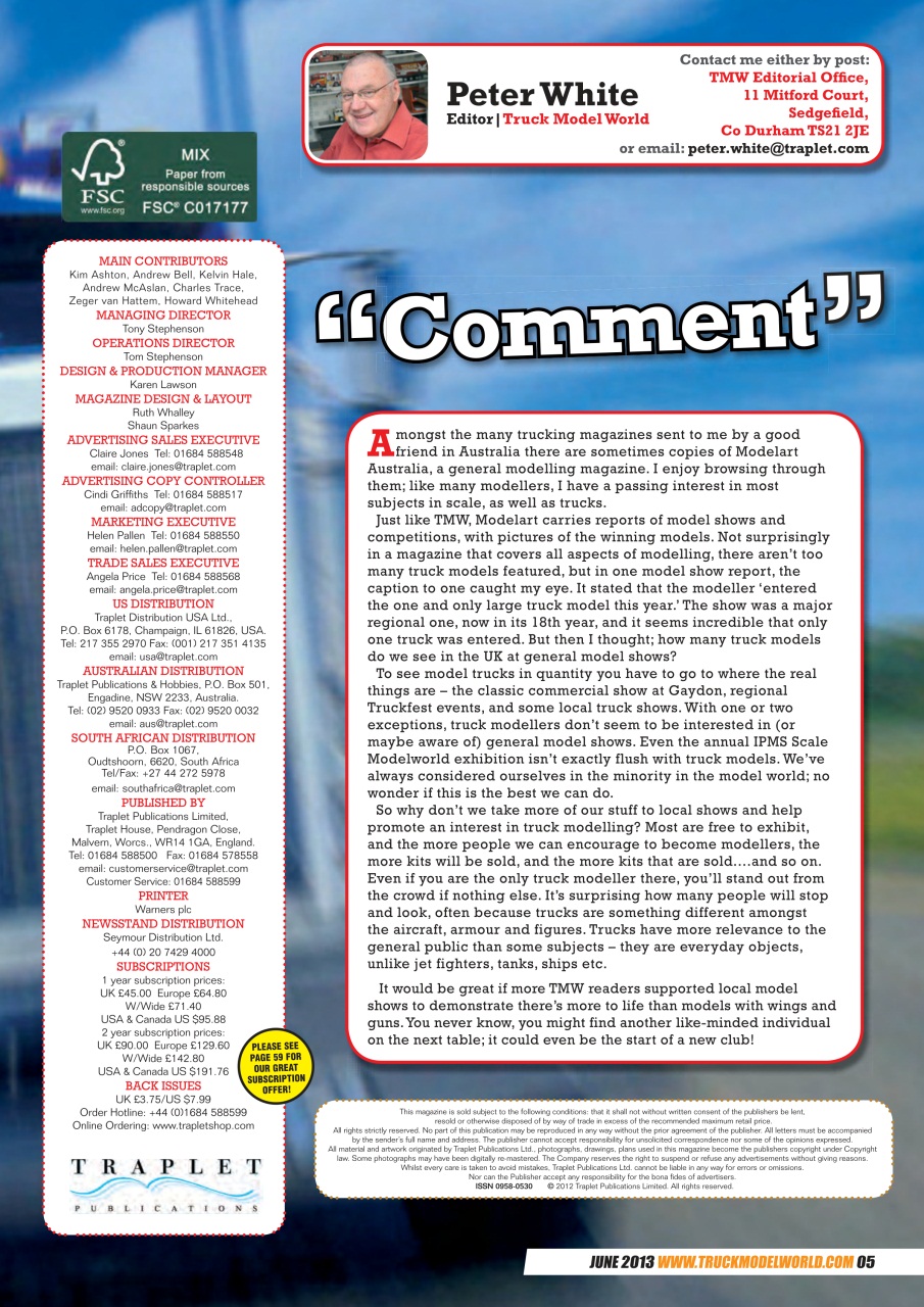 Model Car Truck Motorcycles World Preview Pages