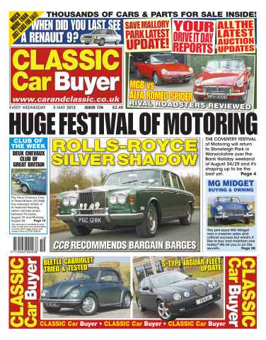 Classic Car Buyer issue CCB 8 May 2013