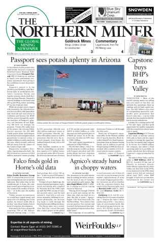 The Northern Miner issue Vol. 99 No. 12