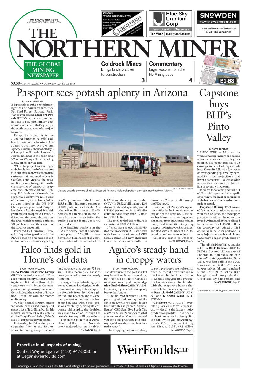 The Northern Miner Preview Pages