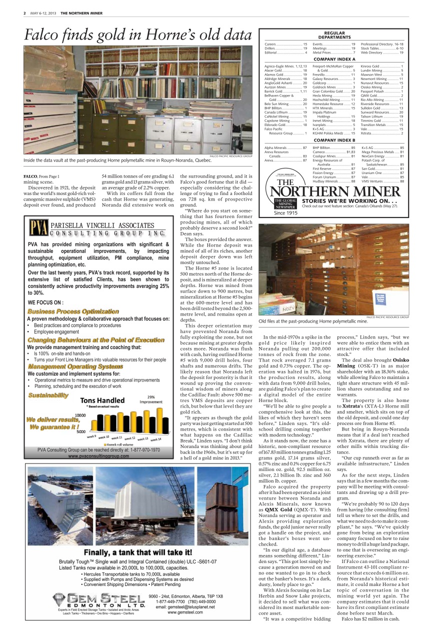 The Northern Miner Preview Pages