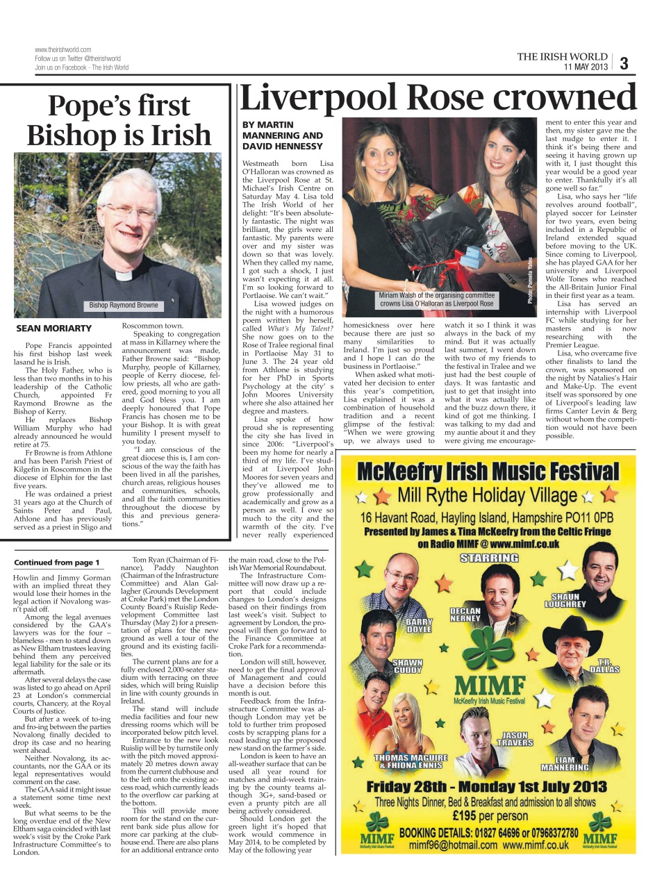 Irish World Preview Pages