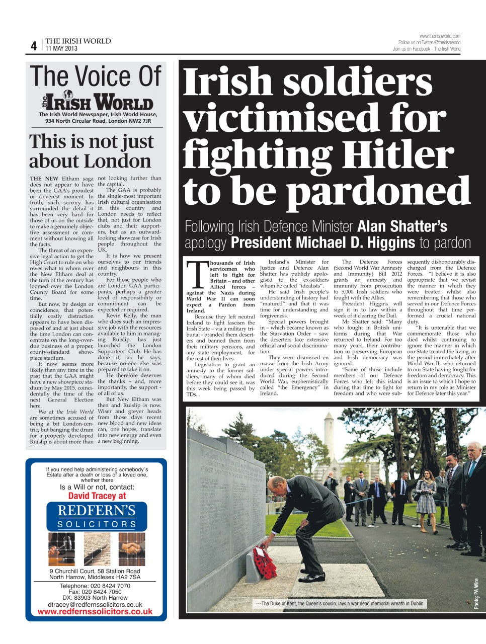 Irish World Preview Pages