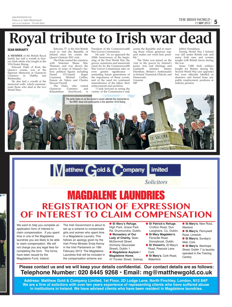 Irish World Preview Pages