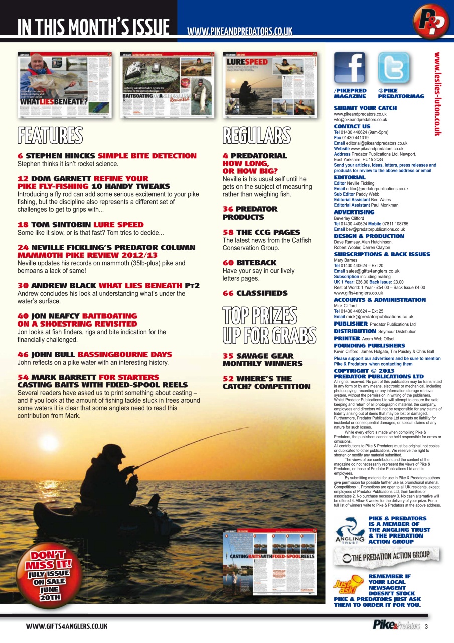 Pike & Predators Preview Pages