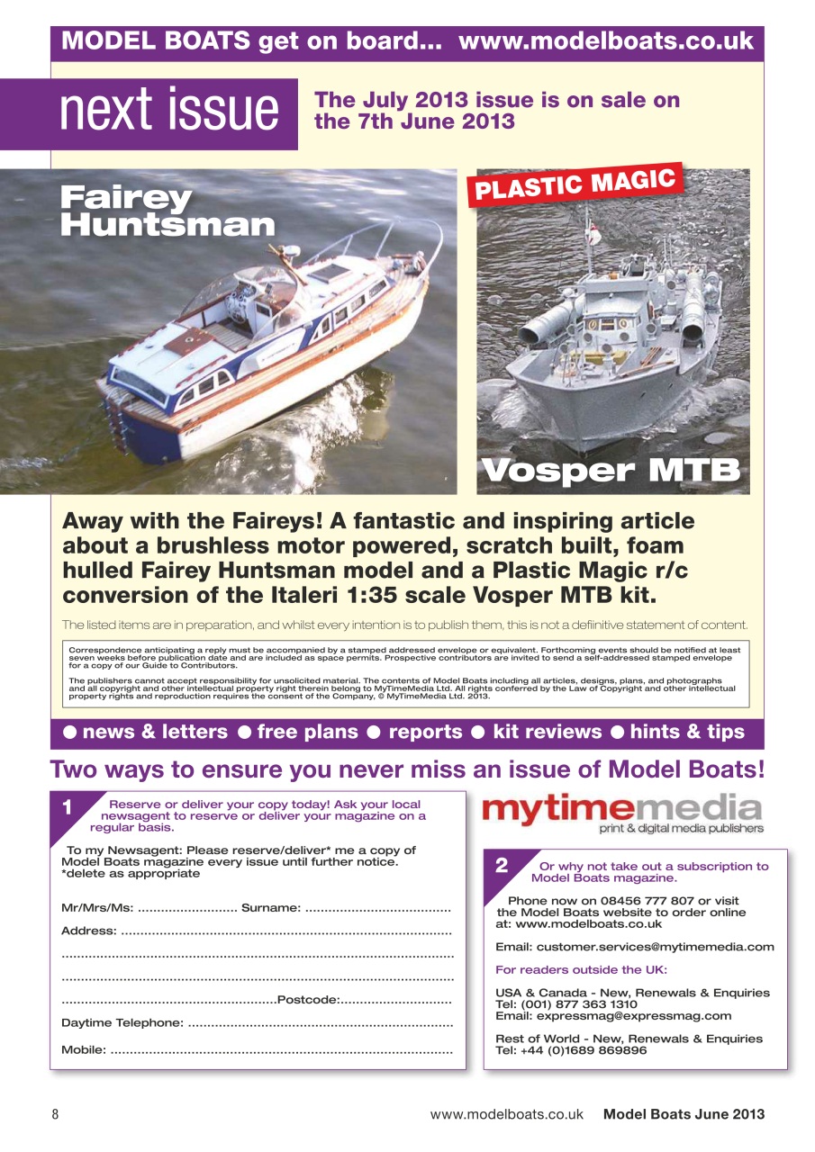 Model Boats Preview Pages