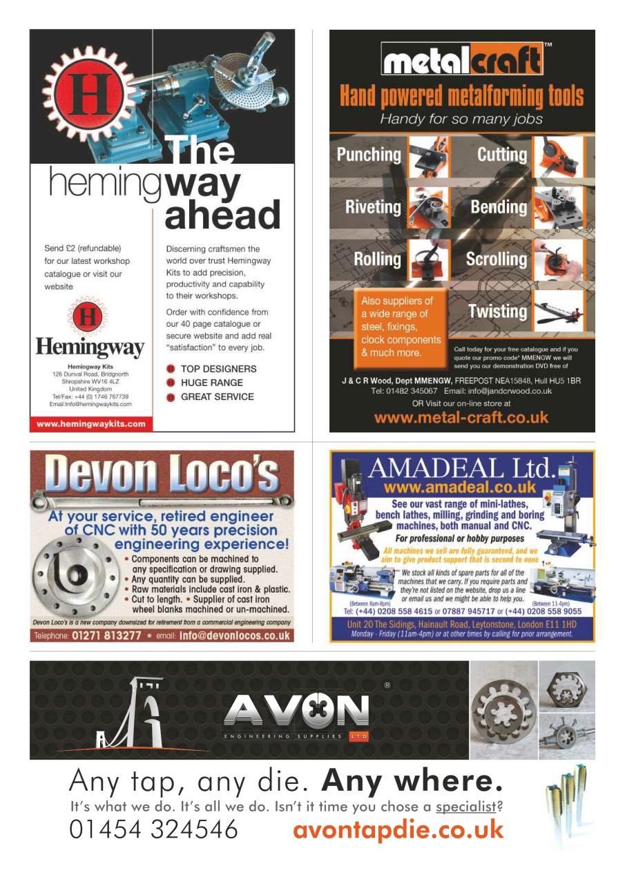 Model Engineer & Workshop Magazine Preview Pages