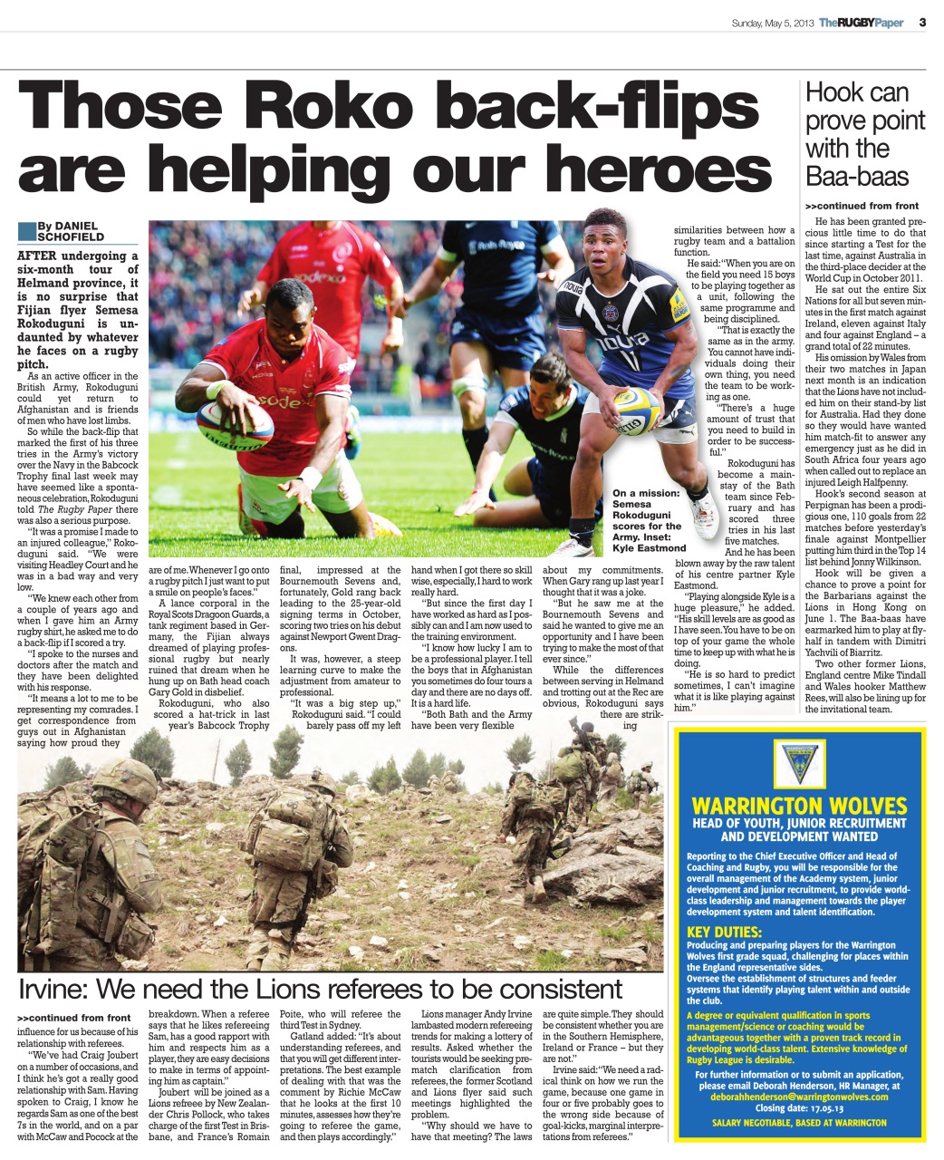 The Rugby Paper Preview Pages