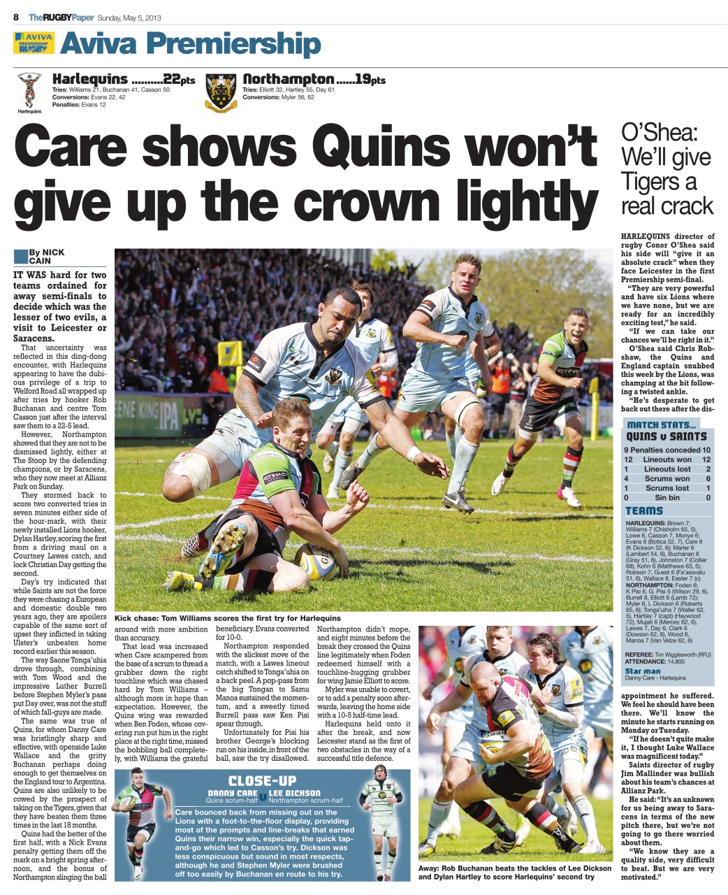 The Rugby Paper Preview Pages