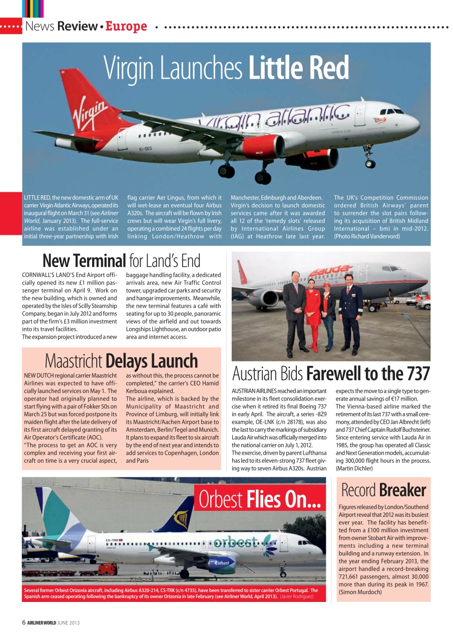 Airliner World Preview Pages