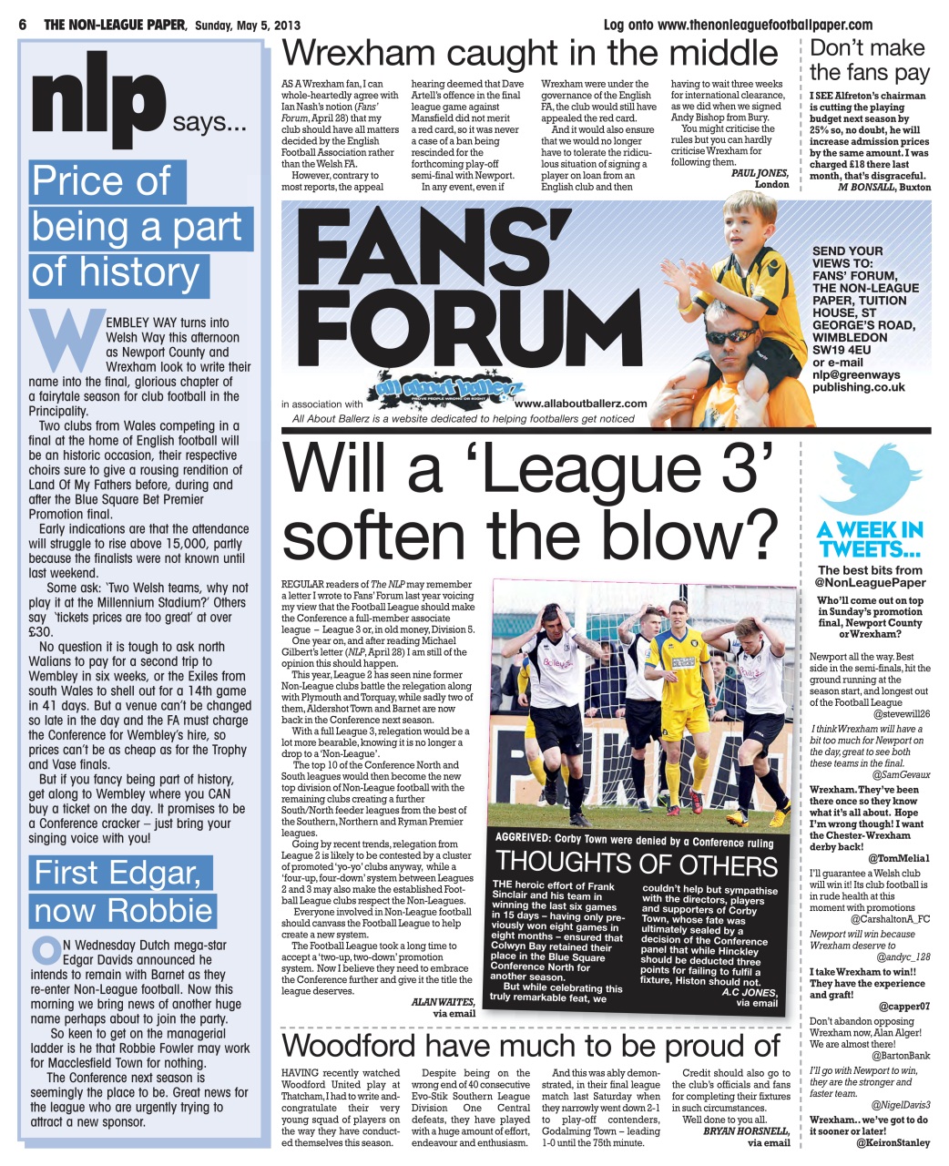 The Non-League Football Paper Preview Pages