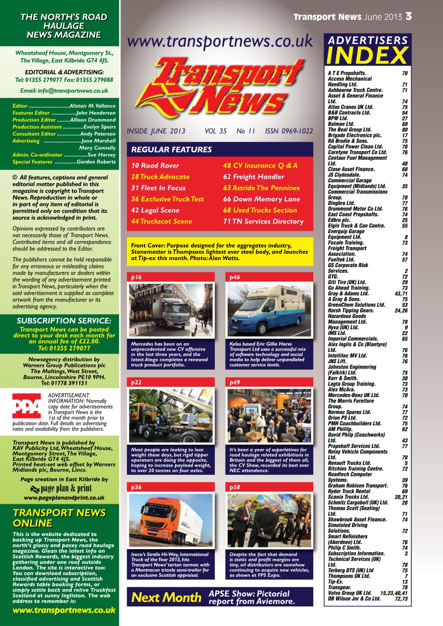 Transport News Preview Pages