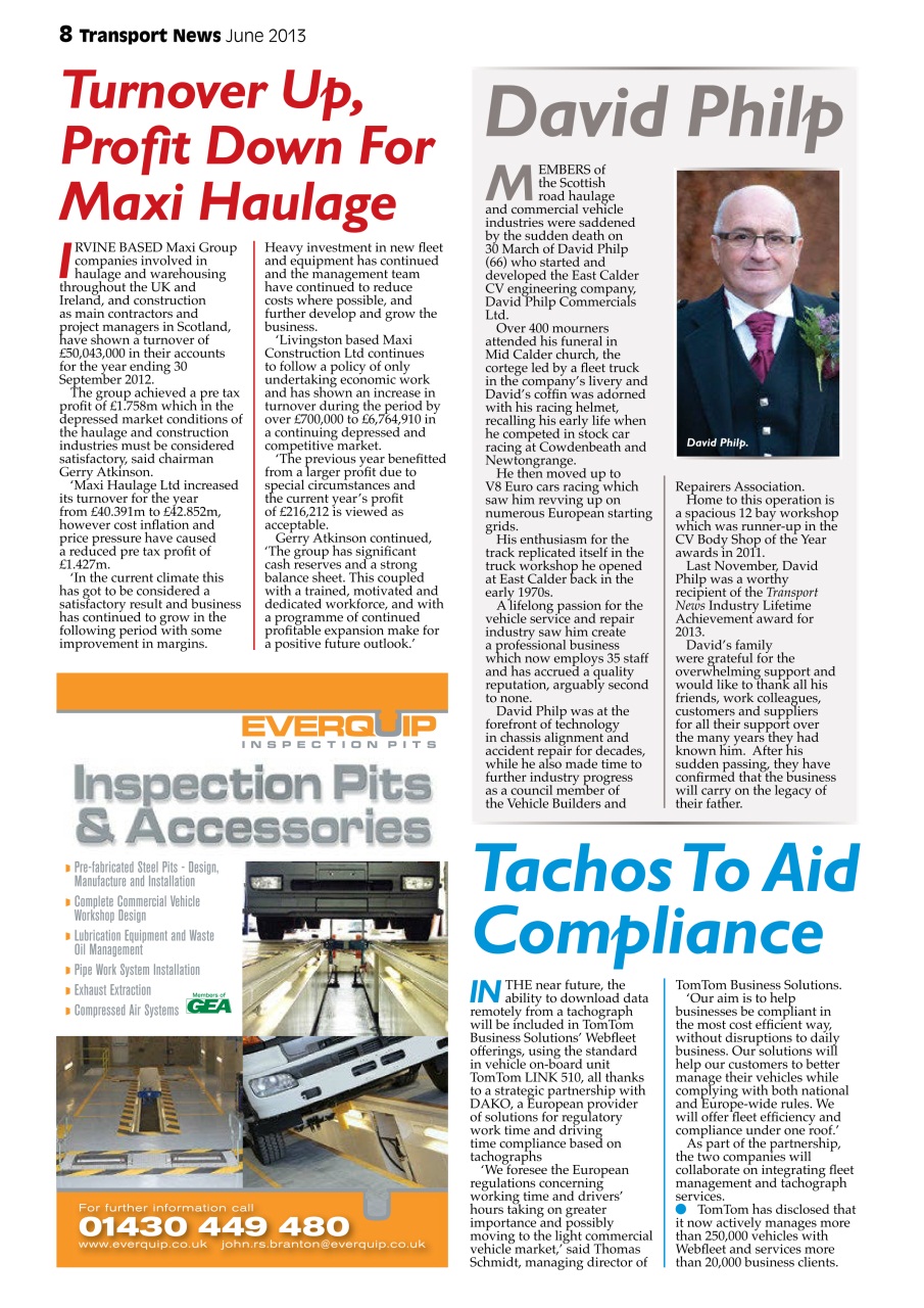 Transport News Preview Pages