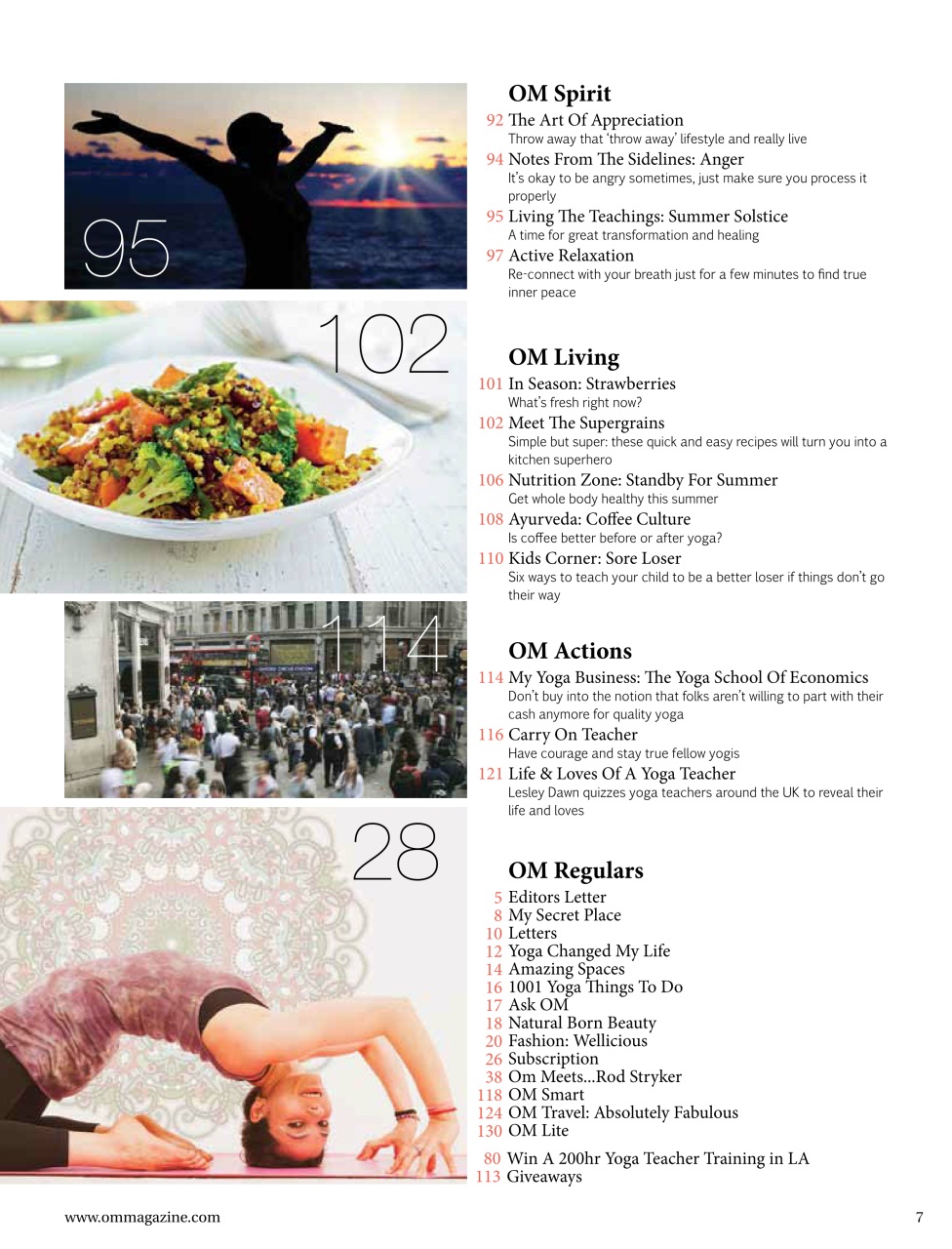 OM Yoga Magazine Preview Pages