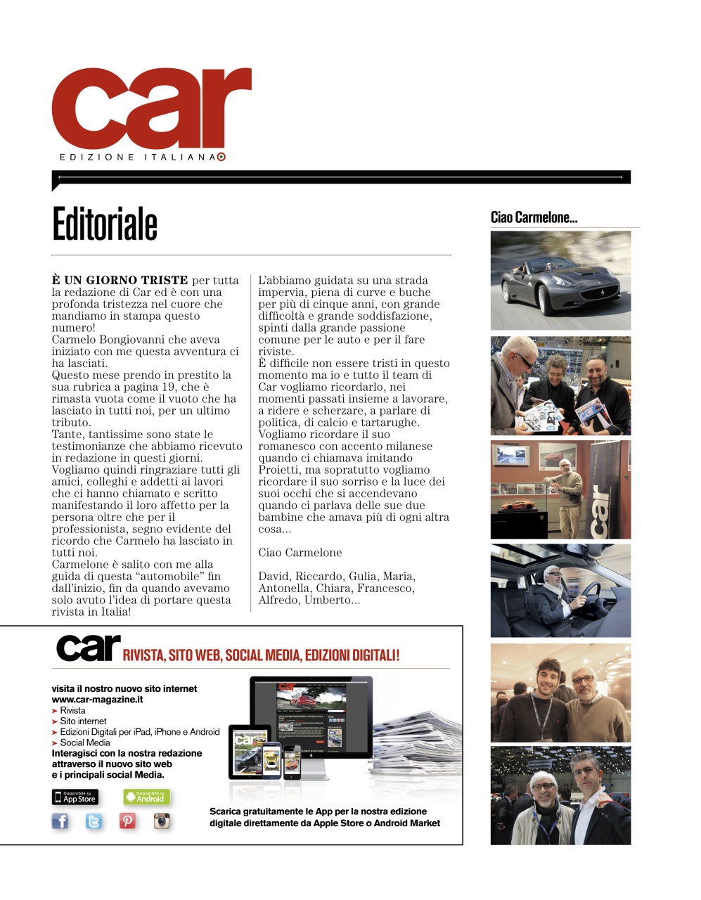 CAR magazine Italia Preview Pages