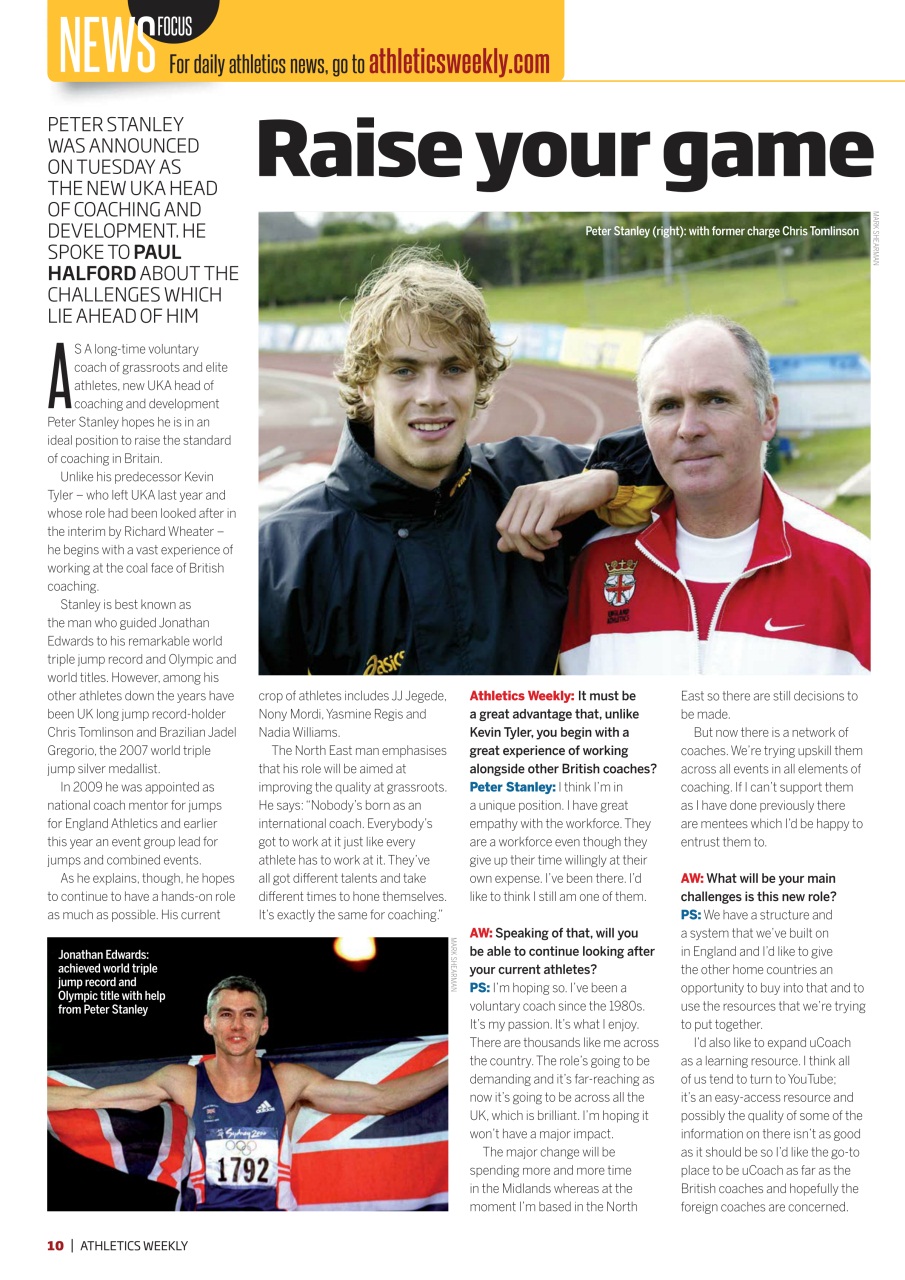 AW – Athletics Weekly Magazine Preview Pages