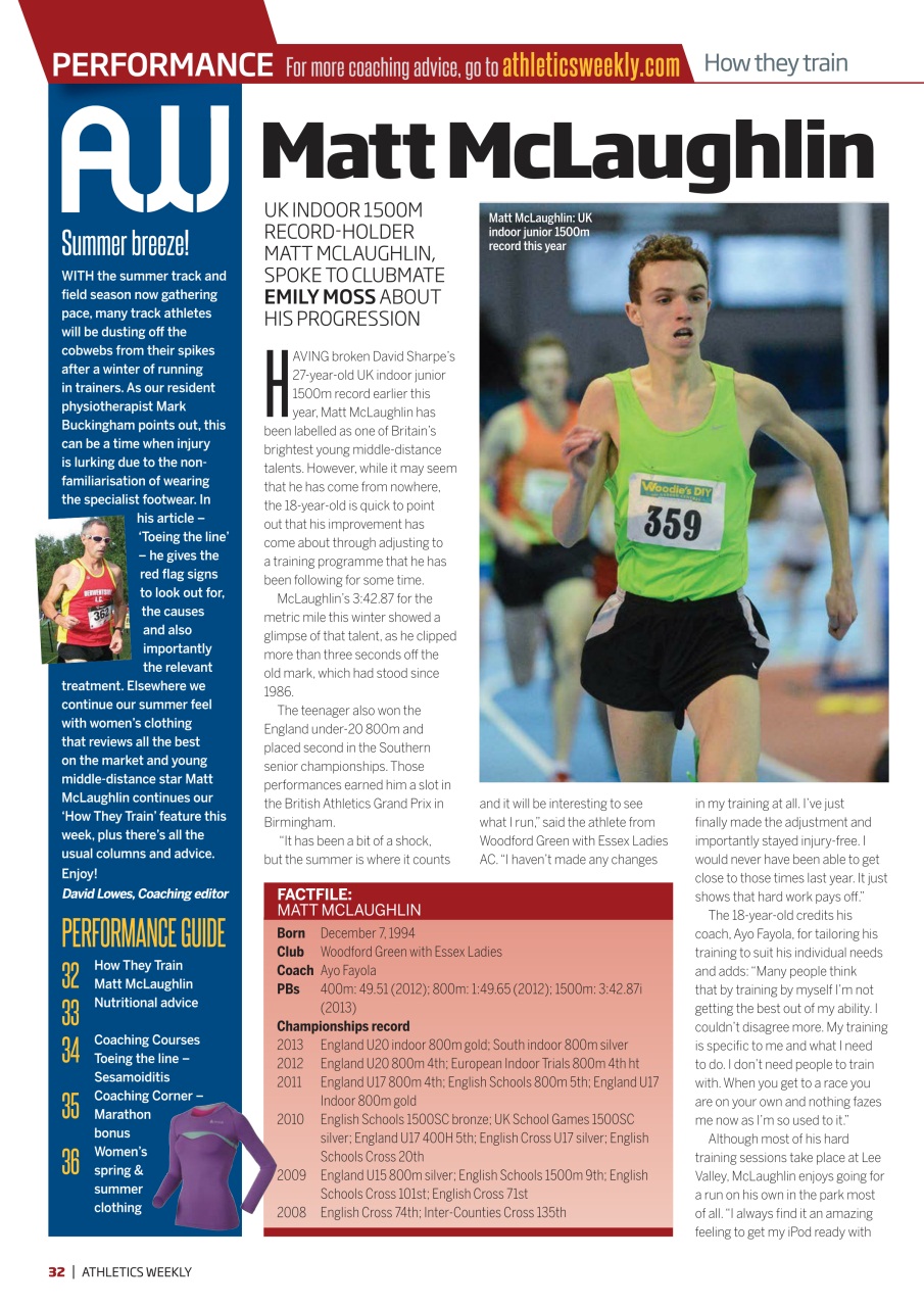AW – Athletics Weekly Magazine Preview Pages