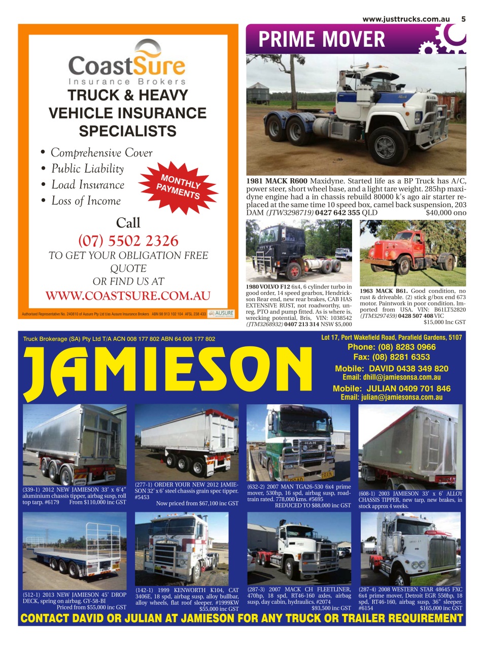 JUST TRUCKS Preview Pages