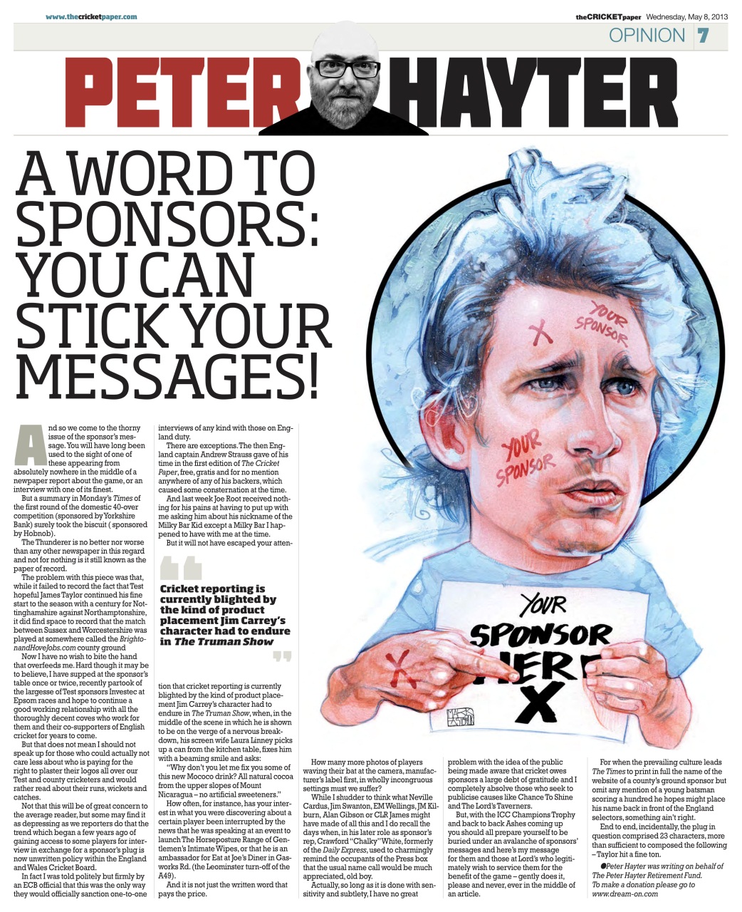 The Cricket Paper Preview Pages