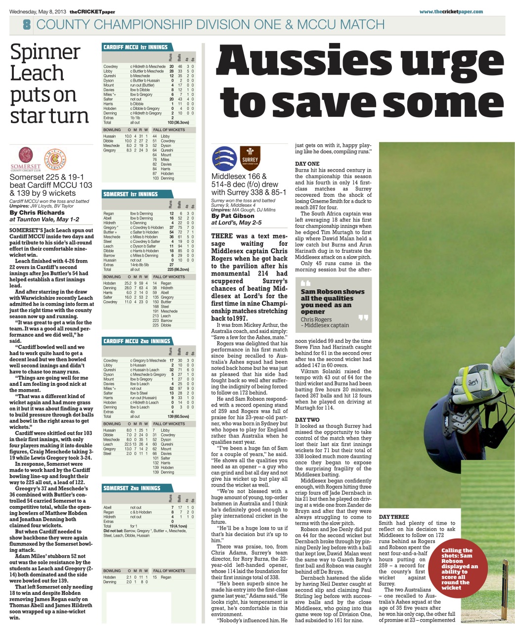 The Cricket Paper Preview Pages