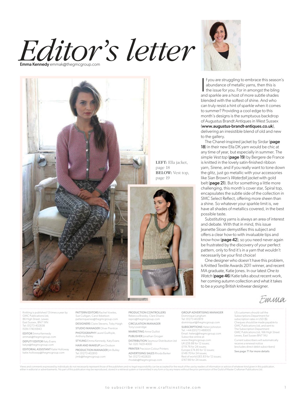 Knitting Preview Pages