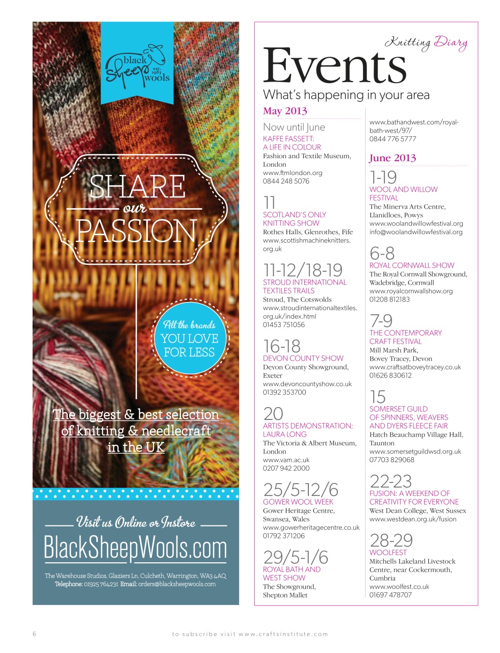 Knitting Preview Pages