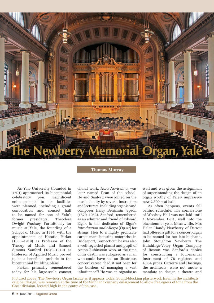 Organists' Review Preview Pages